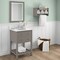 Alaterre Furniture Williamsburg 2pc Wooden Bathroom Vanity Set - 48-in. L Vanity, 30-in. L Rectangular Mirror, Gray AVAN480040B - alternate 7